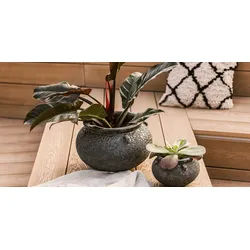 Restberry ́s plant pot Ensio schwarz ø 40 cm