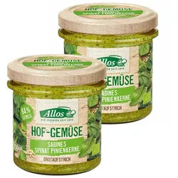 Allos Hofgemüse Sabines Spinat Pinienkerne