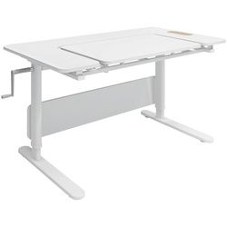Flexa Jugendschreibtisch , Weiß , Holzwerkstoff , Freiform , Kufe , 70x59-83x120 cm , Pefc , höhenverstellbar , Büromöbel, Schreibtische, Kinder & Jugendschreibtische