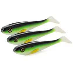 Zite Kunstköder Gummifisch Inzite Flanker Hecht-Shad Spinnfischen 18,5 cm 3er Set bunt