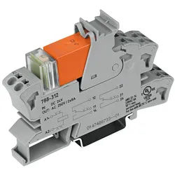 WAGO 788-312 - Stecksockel mit Relais, 2 Wechsler, 24 V DC