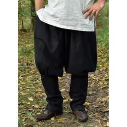 Battle Merchant Kostüm Wikinger Hose / Rushose Olaf, schwarz, Gr. XL