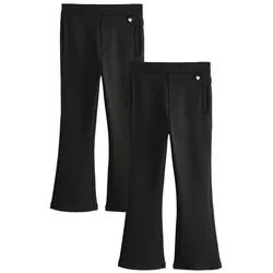 Clarks Schlaghose Clarks Schlupf-Hose mit Schlag, 2er-Pack (2-tlg) schwarz 122 (7 J.)
