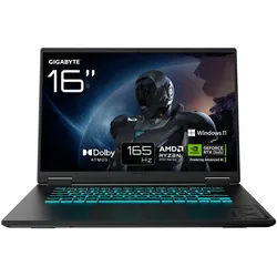 Gigabyte GIGABYTE GAMING A16 3WHK3DE894SH, Gaming-Notebook Notebook (Ryzen 7, 16 GB) schwarz