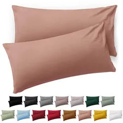 Blumtal Kissenbezug Ellen 40/70 cm, 2er-Set, Rosa , Textil , Quadratisch , 70x40 cm , Oeko-Tex® Standard 100 , Heimtextilien, Bettwäsche & Leintücher, Bettwäsche
