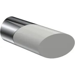 ENDSTÜCKE FÜR GARDINENSTANGEN 20 mm Ø, Verano Chrom/Weiß, Packung 2 Stück