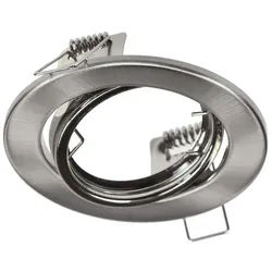 ChiliTec Einbaustrahler "ST-88 Eco" schwenkbar für 50mm Leuchtmittel, Chrom matt
