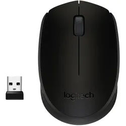 Logitech B170 Wireless Mouse Schwarz, USB Computer-Maus