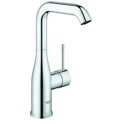 Grohe Essence Einhand-Waschtischbatterie, L-Size, schwenkbar, Ausladung 127mm, ohne Ablaufgarnitur, 24177001, Farbe: Chrom