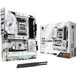 X870 STEEL LEGEND WIFI Mainboard - AMD X870 - AMD AM5 socket - DDR5 RAM - ATX