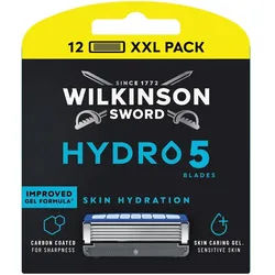 Wilkinson Rasierklingen Hydro 5, 12-tlg., 12er Pack, 5 Klingen mit Aloe Vera Gel