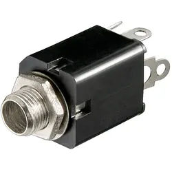 Goobay Klinkeneinbaubuchse - 6,35 mm - stereo - 6,35-mm-Klinkeneinbaubuchse (3-polig, stereo)