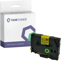 Kompatibel für Brother P-Touch GL 200 (TZE-S631) Schriftband 12mm/8m Schwarz auf Gelb