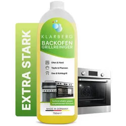 Klarberg Backofen- & Grillreiniger extra stark – für Ofen, Grill, Gasgrill Backofenreiniger (Spar-Set, [- geruchsneutral, extra stark, umweltfreundlich)