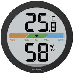 technoline Technoline Thermo-Hygrometer WS9418 dunkelgrau Wetterstation