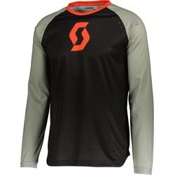 Scott 350 Track Evo Motocross Jersey, schwarz-grau-orange, Größe XL für Männer