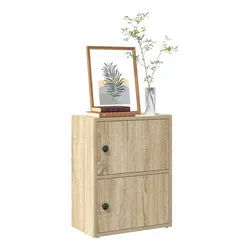 vidaXL Bücherregal NA Bücherregal Sonoma-Eiche 40x24x52 cm Spanplatte bunt