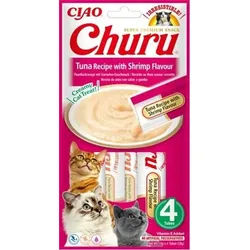 INABA Churu Katzenleckerli mit Thunfisch und Krabbengeschmack 4x14g