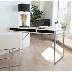 Hammel Furniture Schreibtisch Mistral Bürotisch, Arbeitstisch, Tisch, Computertisch, mit Gestell, B: 137,4 cm, Designmöbel schwarz