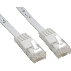 PATCH-C6SB 3WS - 3 m Cat.6, Flach-Patchkabel, weiß