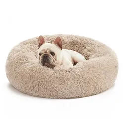 SPOCADO Tierbett "County", Donutform für sicheres Nestgefühl, verschiedene Größen beige 100 cm x 100 cm