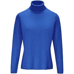 Le pull col roulé include bleu