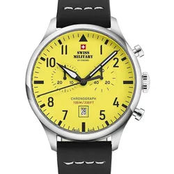 Swiss Military by Chrono Quarzuhr Swiss Military SM34098.10 Vintage Chronograph Herrenuhr 43mm 10ATM Swiss Military SM34098.10 Vintage Chronograph Herrenuhr 43mm 10ATM