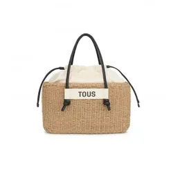 TOUS für Damen. 2001716959 Babytragetasche L. Scoubidou Natur-Schwarz 23x36x18cm (OSFA), Braun, Lässig, Papier
