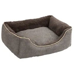 Kerbl Tierbett Kuschelbett Samuel 60 cm x 50 cm grau / dunkelgrau 81316