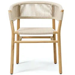 Armlehnstuhl Kilt Ethimo braun, Designer Marcello Ziliani, 74x60x58 cm