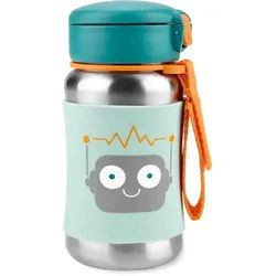 Skip Hop Spark Style Straw Bottle Wasserflasche aus Edelstahl mit Strohhalm 350 ml
