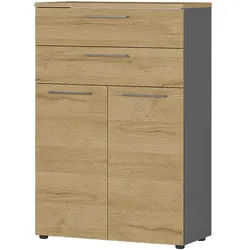 Germania-Werke Aktenschrank »Agenda Home« 2 OH + 2 Schübe grau, 80x120x40 cm