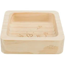 TRIXIE Napf, Holz, 190 ml / 11 x 11 cm