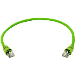 Telegärtner Telegärtner 100008663 RJ45 Patchkabel S/FTP 5.0 m Grün mit Knickschut Netzkabel, (500.00 cm) grün