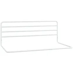 vidaXL Bettschutzgitter Bettschutzgitter Rausfallschutz Bettgitter Seitenschiene Weiß 76-137x5 weiß