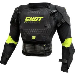 Shot Optimal 2.0 Protektorenjacke, schwarz-gelb, Größe M für Männer