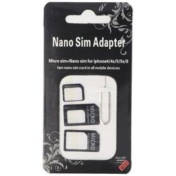 SIM-Adapter von Nano-SIM- auf das SIM-Kartenformat