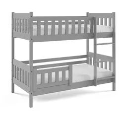 Masseno Etagenbett Lucia 80x160 cm Hellgrau , Holz , 80x160 cm , Babymöbel & Kindermöbel, Kinderzimmer & Jugendzimmer, Stockbetten