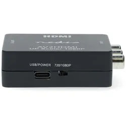 Nedis VCON3456AT HDMI-Adapter HDMI Converter zu HDMI Converter, 3x RCA, HDMI-Ausgang, für analoge Inhalte in digitaler Qualität grau