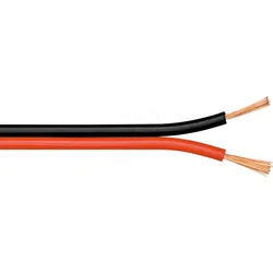 GOOBAY 67736 - Lautsprecherkabel 2x2.5 mm2, 25 m rot/schwarz CCA