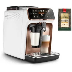 Philips Kaffeevollautomat EP5443/70 5400 Series, 12 Kaffeespezialitäten, LatteGo Milchsystem und 4 Benutzerprofilen weiß