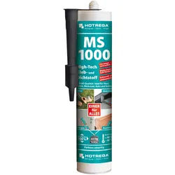 Hotrega MS 1000 High-Tech Kleb- und Dichtstoff 290 ml Kartusche, schwarz