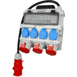 Stromverteiler Adapter Universell CEE Stromverteilung Industrie TR-S 4x230V 3x400V 1x32A/2x16A Doktorvolt 7273