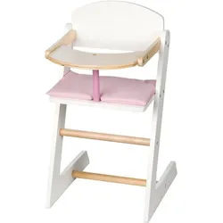 roba® Puppenhochstuhl Hochstuhl Scarlett weiß