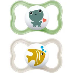 MAM Air 6+ months Schnuller Green/ Grey 2 St.