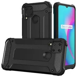 Hybrid Armor Case for Realme 10 5G / Realme 9i 5G Armored Hybrid Case Black