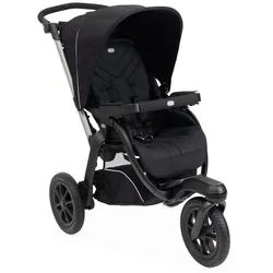 Chicco Buggy , Schwarz , Textil , 64x116x121.5 cm , Handbremse , Baby on Tour, Kinderwagen, Buggys