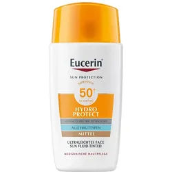 Eucerin Sun Fluid Hydro Protect Face getönt Mittel LSF50+