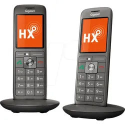 GIGASET CL660HXD - DECT Telefon, 2 Mobilteile mit Ladeschale, schwarz