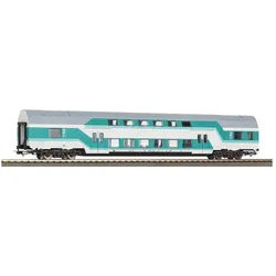 PIKO Personenwagen 53119 H0 Doppelstocksitzwagen DBuz 747.3 mintgrün der DR DBuz 747.3